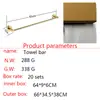Suporte de Toalha de Banheiro Dourado para Pendurar Conjunto de Aço Inoxidável 304 Rack de Armazenamento para Vaso Sanitário Vaso Sanitário Ferragens para Pendurar na Parede