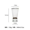 Luxo Leve Taça com Borda Dourada Padrão Vertical Linha de Cintura Dourada Taça de Vinho Tinto Bar Taça de Coquetel Casa Conjunto de Copos de Água com Padrão Vertical