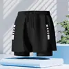 Bermuda de Natação Masculina Adulto 2026 Corrida Camada Dupla Anti-Constrangimento Solta Tamanho Grande Roupa de Banho Bermuda para Águas Termais Atacado