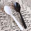 Cuchara Desechable Gruesa Personalizada para Postre Negra Cuchara para Sopa KFC Empaque para Llevar Cuchara de Plástico PP