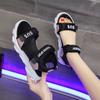 Sandalias deportivas 2023 nuevas para mujer de verano celebridad de internet planas casuales zapatos de playa para estudiantes suela suave ligeras talla grande moda