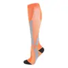 Meias de Compressão Esportivas para Corrida e Salto Absorventes de Suor Respiráveis Gradiente Pressão Parcial Meias para Panturrilha Esportivas Outdoor Meias de Compressão Atacado