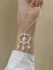 Collar con candado de amor de dragón del zodiaco Dragón de Plata Pura S999 para mujer, candado colgante de plata de ley, candado central, candado de seguridad, cuerda trenzada