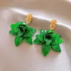 Aretes Colgantes Redondos de Ratán con Cuentas de Resina de Aguja Plateada Pendientes de Estilo Bohemio para Vacaciones Pendientes de Diseño de Nicho
