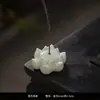 Queimador de Incenso de Lótus Cerâmico Fogareiro de Aromaterapia de Sândalo Doméstico Suporte de Incenso Antigo para Interior Queimador de Incenso Oramentos de Estante Bogu
