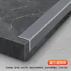 Perfiles de borde en forma de 7 de aleación de aluminio personalizados para esquinas de pared, perfil de borde de ángulo recto para baldosas cerámicas, tira selladora de borde decorativa, remate de esquina exterior en forma de L