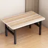 Mesa Baja Plegable, Mesa Cuadrada Simple para Exteriores, Mesa de Comedor para Casa de Alquiler y Dormitorio, Mesa Pequeña de Piso para Montaje de Puesto, Mesa de Comedor Rectangular