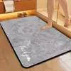 Alfombrilla Geométrica de Color Sólido para Piso de Baño, Alfombrilla Absorbente para Pies junto al Lavabo, Felpudo Resistente a la Suciedad para Puerta de Baño del Hogar al por Mayor