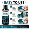 Kineshinex Líquido Pulidor de Resina de Alto Brillo 40ml Limpieza Reparación Brillo Protección de Superficie de Resina Epoxi DIY