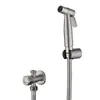 Válvula Angular de Dupla Utilização em Aço Inoxidável 304 Conjunto de Pistola de Spray para Vaso Sanitário Tubo à Prova de Explosão Conjunto Universal de 4 Pontos para Embutir