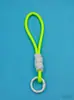 2026 Cordón Corto para Teléfono con Bloques de Color Transfronterizo Tejido Antiperdida Llavero Universal para Cámara Colgante de Muñeca Cadena para Teléfono