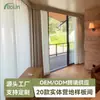 Tienda de glamping de alta gama con techo de doble cumbrera para zonas de turismo cultural, con ventanas panorámicas de suelo a techo, adecuada para campamentos de tiendas tipo casa de huéspedes