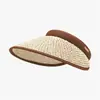 Visera de Verano Estilo Coreano para Mujer, Ala Ancha, Protección UV, Sombrilla, Sombrero de Sol Dulce y Casual para Salidas