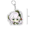 Novos chaveiros de feriado de merchandise de fã de Genshin Impact: Pingente Nahida, Sino de cabeça grande da Hu Tao, Chaveiro do Scaramouche