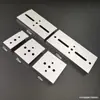 Hebilla de Riel Guía Industrial DIN35mm HS-A35 Soporte de Montaje Fijo Aleación de Aluminio Hebilla Blanca Negra