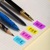 Creativas lindas pegatinas de índice transparentes removibles de puntos de onda etiquetas fluorescentes indicadoras de color impermeables notas adhesivas