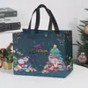 Sacolas de Presente de Natal para Comércio Exterior, Sacolas de Tecido Não Tecido, Sacolas de Compras Laminadas com Impressão Colorida, Sacolas de Presente, Sacolas para Doces de Halloween