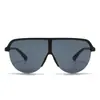Nuevas Gafas de Sol de Lente Único Transfronterizas Europeas y Americanas de Moda para Mujer, Gafas de Sol de Moda de Marco Grande de Alta Gama para Protección Ocular Ciclismo