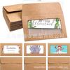 Estilo Europeo Retro Hebilla de Amor Sobre de Papel Kraft DIY Creativo Corazón Hebilla de Corazón Decoración Sobre Romántico para Carta de Amor