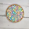 120g Decoración para Pastel Horneado Perlas de Azúcar de Colores Chispas para Pastel Cuentas de Azúcar Mixtas Transfronterizas de Amazon