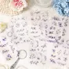 Yuezhen Cultural y Creativo Flor de Ensueño Lenguaje de Flores Pegatinas para Mascotas Pegatinas para Diario Pegatinas Infantiles Transfronterizas Pegatinas Impermeables Materiales para Diario