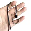 2026 Nuevo Vintage Nudo de Bambú Hebilla de Paz Collar de Suéter Accesorio de Moda Unisex Colgante Collar para Pareja