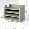 Organizador de archivos multicapa hecho a medida en lotes pequeños, organizador de escritorio, estante para archivos, estante de almacenamiento y librero de escritorio