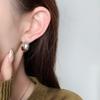 Moda europea y americana aretes simples en forma de C diseño de nicho personalidad aretes de cobre chapado en oro aretes de moda para hombre aretes de moda para mujer