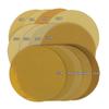 Prato de Apoio 8 polegadas Amarelo Lixa Marcenaria Polimento de Móveis Lixa Metal Remoção de Ferrugem Disco Flocado Lixa Autoadesiva