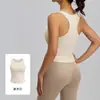 Top de Yoga com Bojo Integrado Feminino Sutiã Esportivo à Prova de Impacto Levanta e Junta os Seios Laterais Respirável Alta Elasticidade Sutiã Fitness