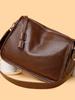 Bolsa de ombro larga feminina nova 2024 cor sólida retrô fashion pequena bolsa quadrada bolsa de ombro com textura de alta qualidade