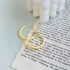 Aretes de Aro Amarillos Leche Fresca y Dulce para Mujer, Aretes Únicos y Versátiles, Aretes de Nicho y Súper Elegantes