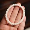 Color Primario Natural Raíz de Bodhi Cuentas Antiguas Cuentas de Barril Corte Recto Tamaño Pequeño Pulsera Fina Pulsera Simple y Fresca para Hombre y Mujer Pareja