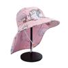 Sombrero de protección solar para niños, de verano, anti-UV, para viajes, de algodón transpirable, de ala ancha, para exteriores