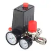 Válvula reguladora de pressão redonda de quatro furos Conector estilo europeu Conjunto de saída de ar Acessórios para bomba de ar de compressor de ar Pressão automática Interface alemã