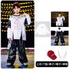 Ropa de Moda Infantil Hip-Hop Ropa de Calle Frita hiphop Niños y Niñas Ropa de Actuación de Año Nuevo Tambor Infantil Ropa de Moda Holgada Hip-Hop