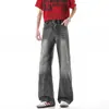 Jeans de diseño americano cleanfit desgastado para hombre, marca de moda, estilo high street, desenfadados, guapos, casuales, pantalones largos, ropa para hombre