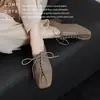 Estilo Britânico~ Cadarço Casual Salto Grosso Couro Decotado Sapatos 2026 Outono Novo Elegante Sapatos Femininos Franceses