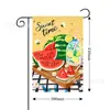 Bandeira de Jardim Temática de Verão Transfronteiriça Decoração de Pátio Festival Festa Decorativa Cena Decorativa Linho Estampa Dupla Face