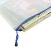 Uau Sacola de Arquivo Personalizada Sacola Transparente com Zíper de Malha Sacola de Arquivo para Material de Escritório Personalizado Papel de Teste para Alunos do Ensino Fundamental e Médio