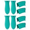 Capa de Silicone para Cabo de Panela Capa Isolante Térmica Resistente à Temperatura Cabo de Silicone para Panela Anti-Queimadura Antiderrapante Capa Macia para Cabo Conjunto para Montagem Própria
