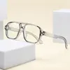 Gafas de Sol Pilot de Doble Puente de Moda para Hombre, Cuadradas Casuales 2025, Montura de Gafas de Alta Gama con Filtro de Luz Azul