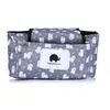 Bolsa Colgante Plegable para Cochecito de Bebé de Dibujos Animados a Color Estilo Coreano, Bolsa Multifuncional, Bolsa de Almacenamiento para Biberones, Bolso de Hombro para Mamá