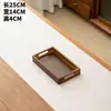 Bandeja de bambú y madera estilo japonés en stock para uso doméstico, rectangular con asa, bandeja de té para restaurantes, hoteles y barbacoas