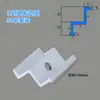 Abrazadera para módulo fotovoltaico aleación de aluminio abrazadera central abrazadera lateral panel solar generación de energía conector fijador otro