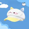 Chapéu Oitavado Nuvem Orelha de Gato Cartoon Estilo Japonês para Mulheres 2025 Novo Circunferência da Cabeça Grande Afina o Rosto Boina Tendência