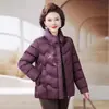 Ropa Caliente de Invierno para Madres de Mediana Edad y Mayores, Elegante, Holgada, Cómoda, Estilo Chino, Atuendo de Abuela, Engrosada, Cuello Alto, Estilo Invierno, Ropa de Algodón