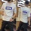 Camiseta Familiar de Verano para Pareja Hombres y Mujeres Año 240g Algodón Logo Personalizado Cuello Redondo Marca de Moda Manga Corta Camiseta Básica
