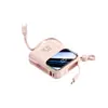 Power Bank Magnético 15W Carregamento Rápido 10000mAh com Cabo Embutido Adequado para Apple Watch Fones de Ouvido Power Bank Sem Fio
