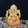 Glaseado de color agua trompa de elefante dios de la riqueza adornos de resina hogar elefante cabeza de elefante Zen indio dios elefante exclusivo transfronterizo para generación en stock